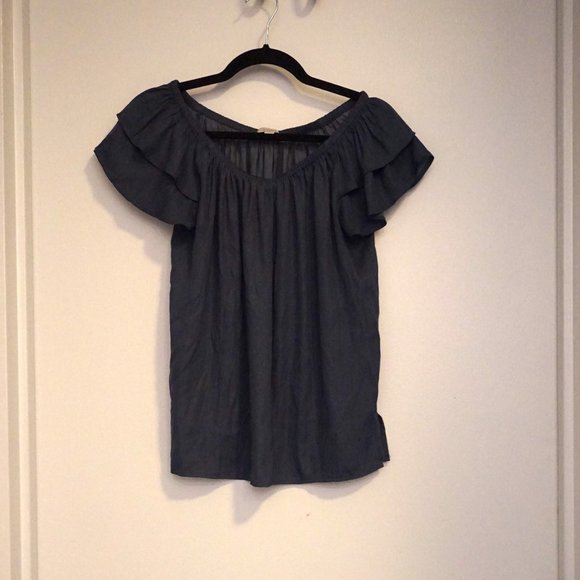 Loft Off-the-Shoulder Ruffle Top - Picture 2 of 3